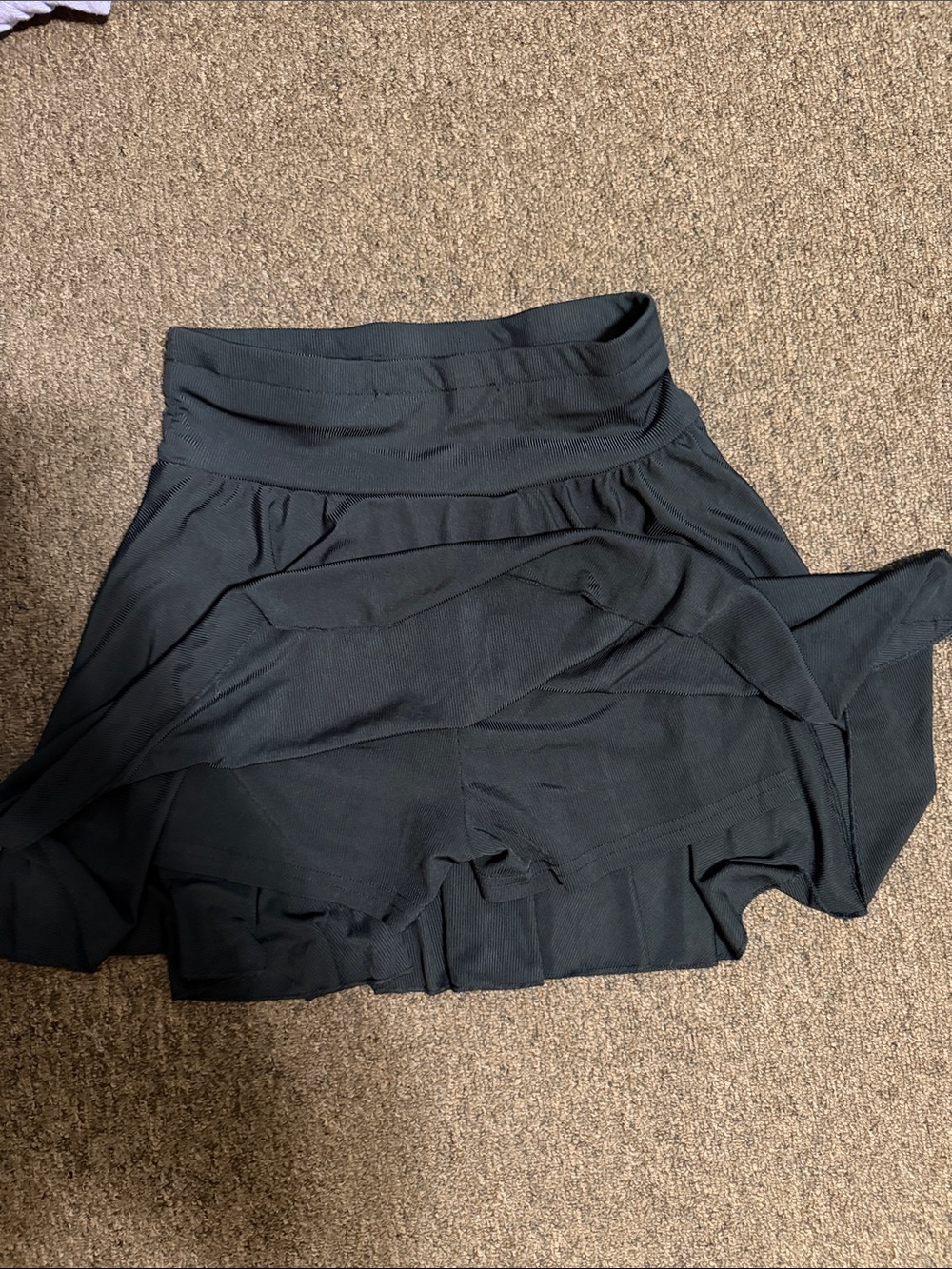 SHEIN Black Athletic Skort with Built-In Shorts